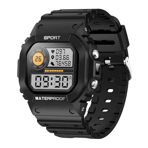 LC31 Smartwatch 1.75 Zoll Smartwatch Fitnessuhr Bluetooth Schrittzähler Anruferinnerung Aktivitäts-Tracker Kompatibel mit Android iOS Damen Herren Langer Standby Wasserdicht Mediensteuerung IP68 20mm Image