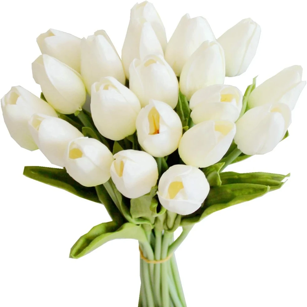 5/10Pcs Artificial Flowers Tulip Bouquet PE Fake Flowers Wedding Garden Decoration Outdoor Home Garden Bouquet Vase Decor Plants