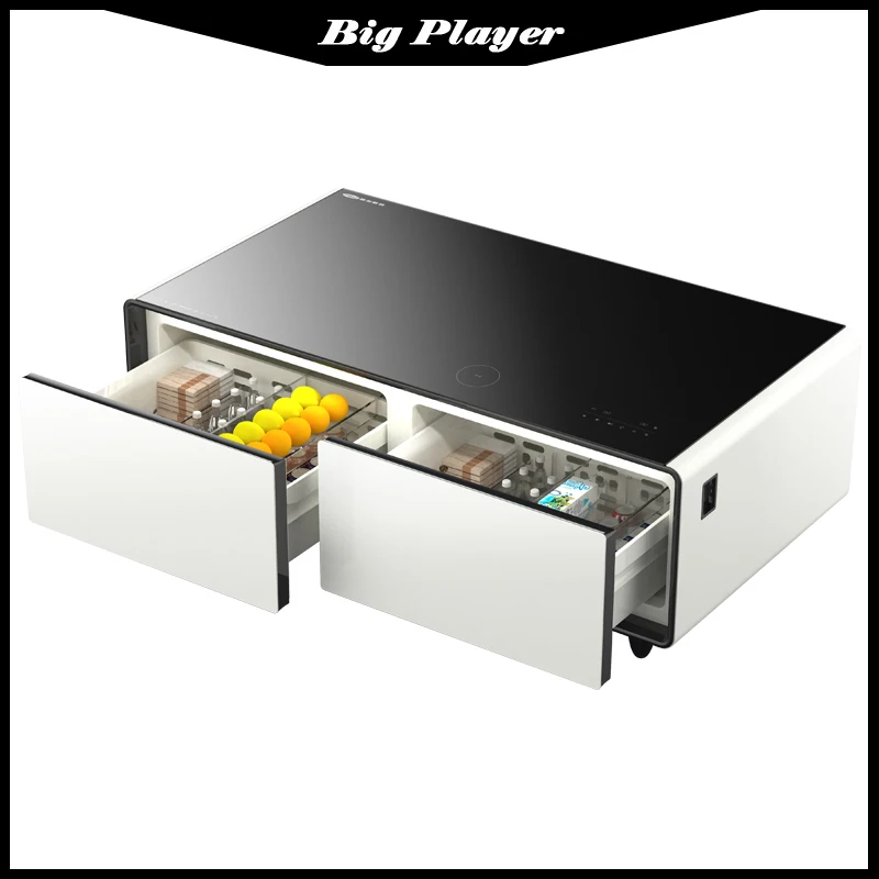 Wohnzimmermöbel für den Haushalt, intelligenter Kühlschrank, Couchtisch, umwandelbarer Couchtisch, Kühlschrank, modern