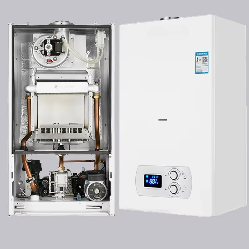 Gasheizung, 24 kW, an der Wand montierter intelligenter ferngesteuerter Gaskessel mit kostenlosem Kessel und Teilen Image
