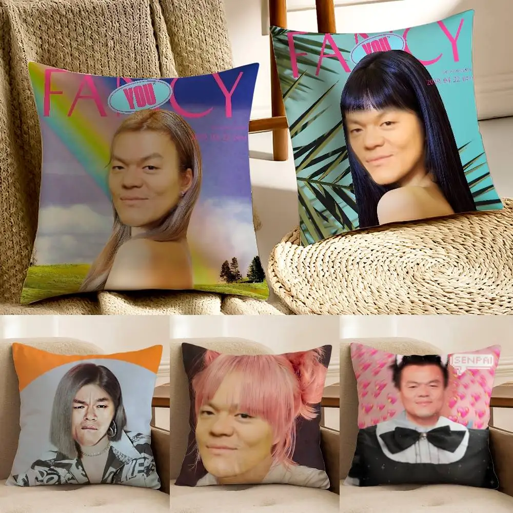 Lustiger J-JYP Meme-Kissenbezug, Anti-Dustmite, unsichtbarer Reißverschluss, Schlafsofa