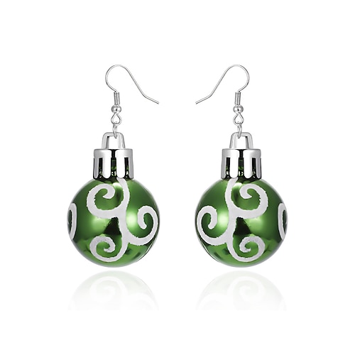 Weihnachtsschmuck-Ohrringe für Damen mit Schneeflocken-Design, festlicher Weihnachtsschmuck in mehreren Farben Image