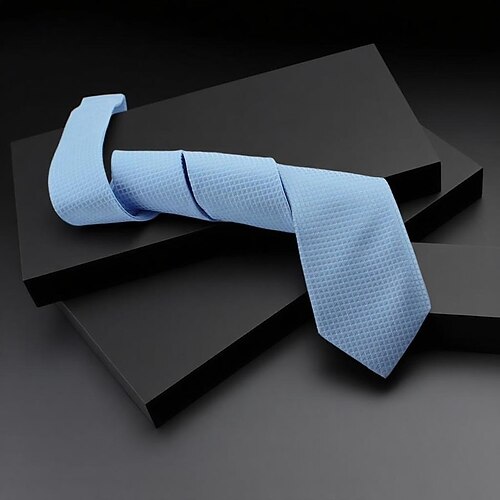 Herren Krawatten Klassisch Streifen und Karo Formeller Abend Date Party Abend Festival Image