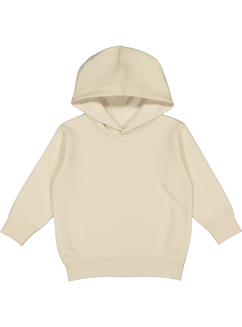 Rabbit Skins 3326 Toddler Pullover Fleece Hoodie in Natural size 2 | Ringspun Cotton LA3326
