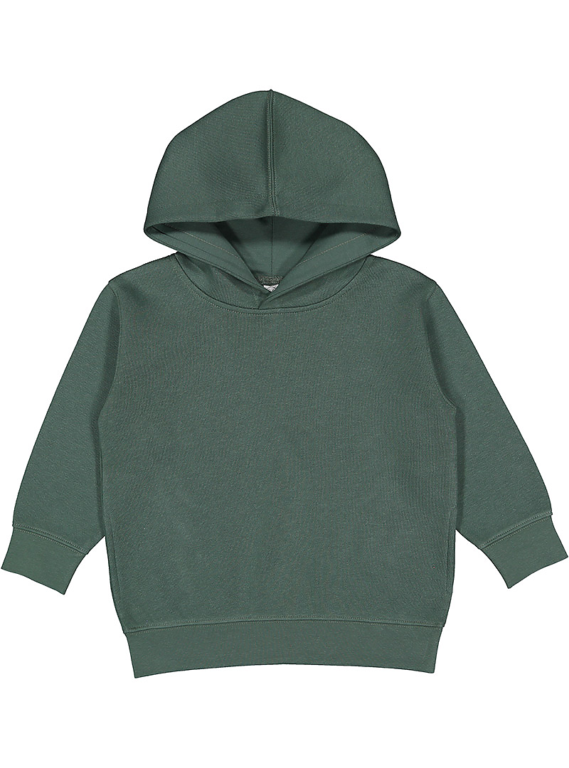 Rabbit Skins 3326 Toddler Pullover Fleece Hoodie in Basil size 5/6 | Ringspun Cotton LA3326