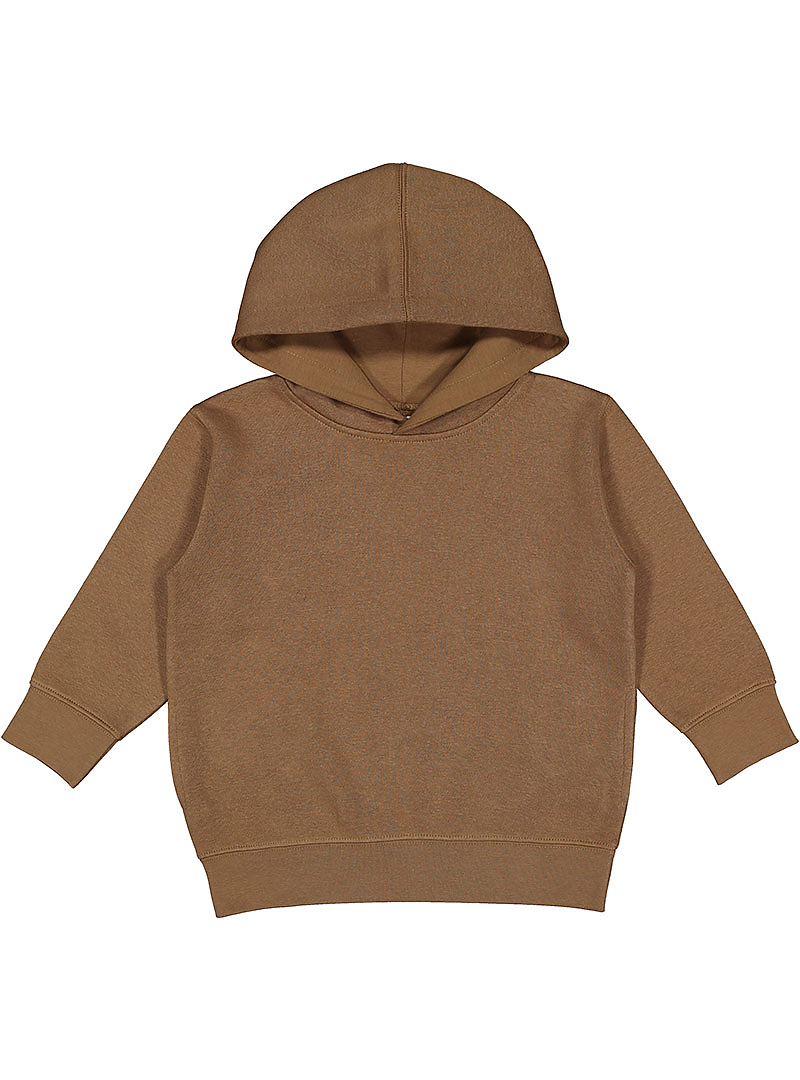 Rabbit Skins 3326 Toddler Pullover Fleece Hoodie in Coyote Brown size 2 | Ringspun Cotton LA3326