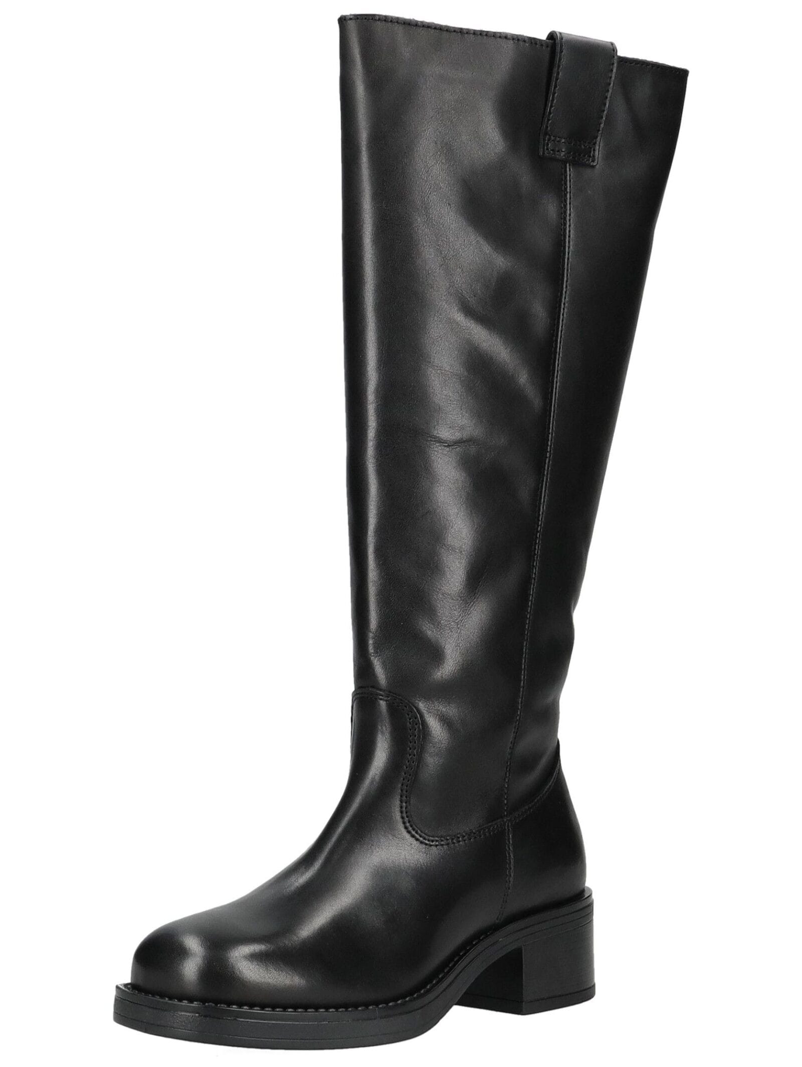Stiefel PAVEMENT "Pavement Stiefel Leder", Damen, Gr. 41, schwarz, Leder, Schuhe Stiefel