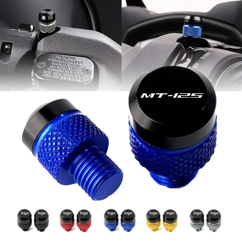 Für Yamaha MT125 MT 125 Motorrad CNC Rückspiegel Seite Spiegel Loch Kappe Stecker Zubehör Image