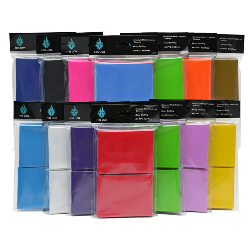 66x91mm 100PCS Matte Card Sleeves Katana Trading Card Sleeve Holder TCG Cards Protector for Baseball Card MTG TCG Card Sleeves