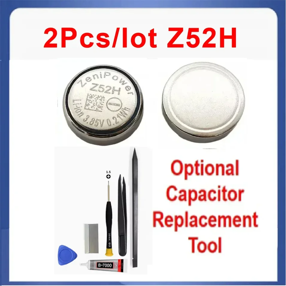 2 teile/los ZeniPower Z52H 1240 3,85 V Für Link Knospen S WFLS900N WFLS900B Kopfhörer Ersatz Batterie Reparatur Teile Image