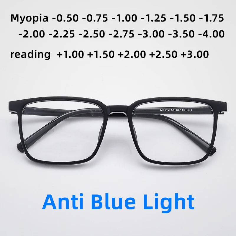 moojolo Ultraleichte Mode Flexible TR90 Brillen Rahmen Männer Retro Quadratische Optische Verordnung frauen Gläser Rahmen Image