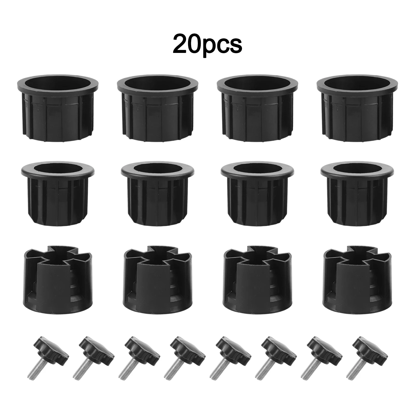 16/20PCS Edelstahl Sonnenschirm Zubehör Outdoor Sonnenschirm Regenschirm Basis Ersatz Öse Abdeckung Teile Garten Image