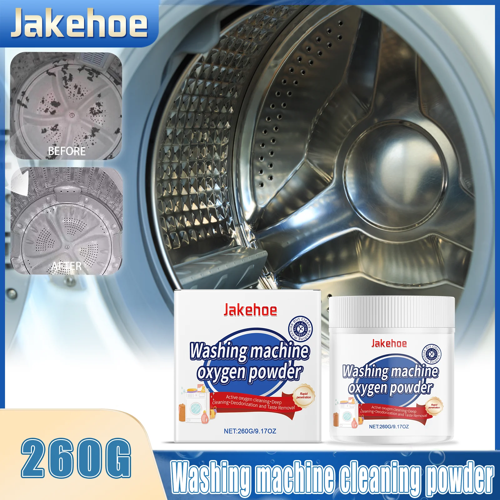 Washing Machine Cleaning Powder Deeply Cleans Stubborn Dirt Eliminates Odors Mild No Residue Pulsator Drum Tank Cleaning