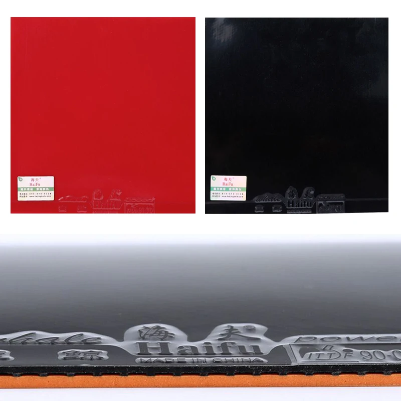 Haifu Table Tennis Rubber Sheet Shark/whalie Pips-in Sticky/No-Sticky ITTF Approved Fast Attack Ping Pong Rug for Training