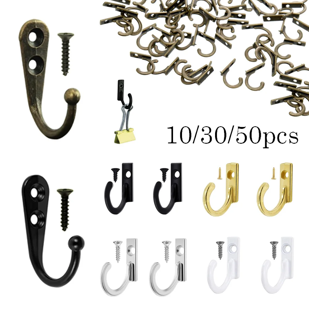10-50Pcs Vintage Haken Wand Aufhänger Gebogene Schnallen Horn Lock Verschluss Haken Für Holz Schmuck Box Möbel Hause decor