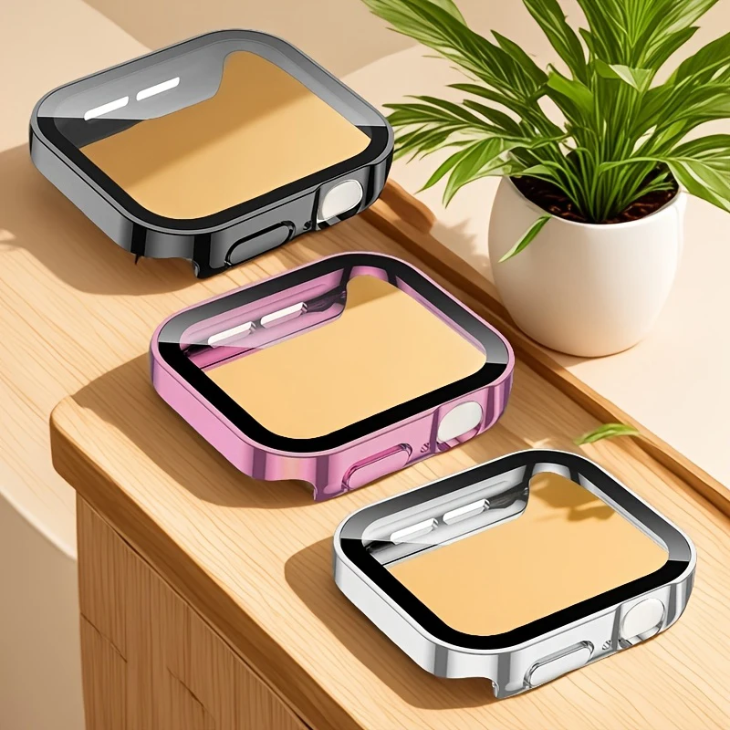 Cover in vetro temperato per Apple Watch 10 Custodia 46mm 42mm 45mm 41-44-40mm Protezione schermo Serie 7 8 9 SE 5 Accessori Apple Watch