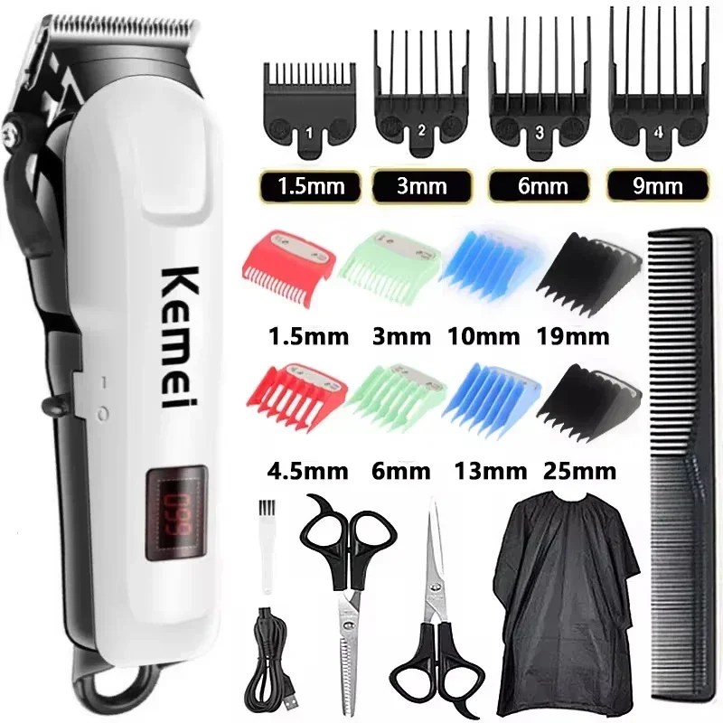 Elektrische Haarschneidemaschine Haarschnittmaschine Drahtloser Trimmer Männer Professionelle Haarschneidemaschine Wiederaufladbare Haarschnittfriseur 809A Image