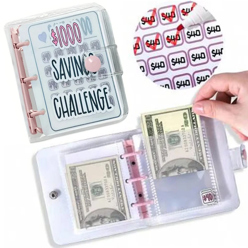 Money Savings Challenge Binder, Money Saving Binder, Savings Challenges Mini-Buch mit Umschlägen, Envelope Savings Challenge Image