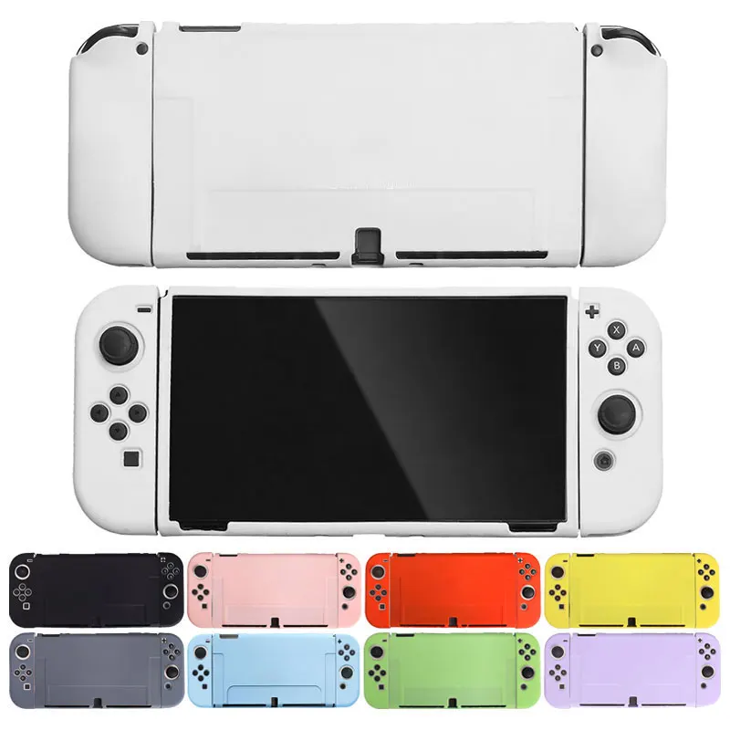 Weiche TPU Fall Für Nintendo Schalter Oled Spielkonsole NS JoyCon Controller Shell Mode Candy Farbe Schutzhülle Zubehör Image