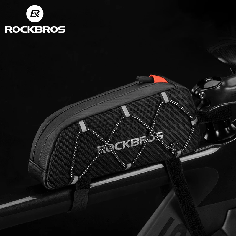 ROCKBROS Fahrrad Taschen Reflektierende Rahmen Rohr Tasche Radfahren Front Tasche Große Kapazität Fietstassen Ultraleicht Fahrrad Tasche Radfahren Pannier Image