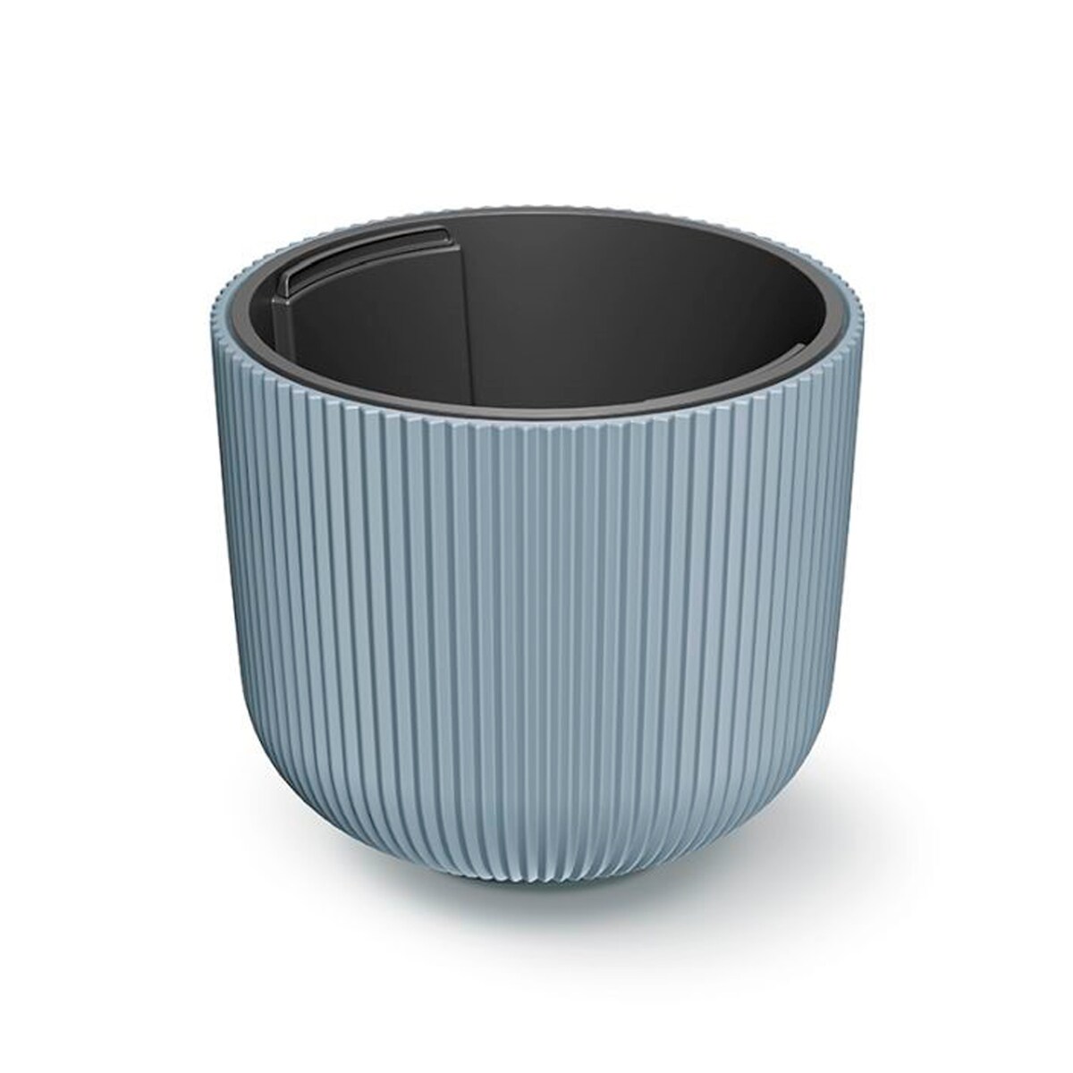 Prosperplast - grau farbeer Blumentopf mit Reservoir, MILLY-Kollektion - 34,9 x 34,9 x 29 cm, 22 l Fassungsvermögen Image