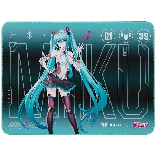 Asus Gaming Mousepad »TUF Gaming P1 Hatsune Miku Edition« türkis türkis, 36x0.2x26 cm