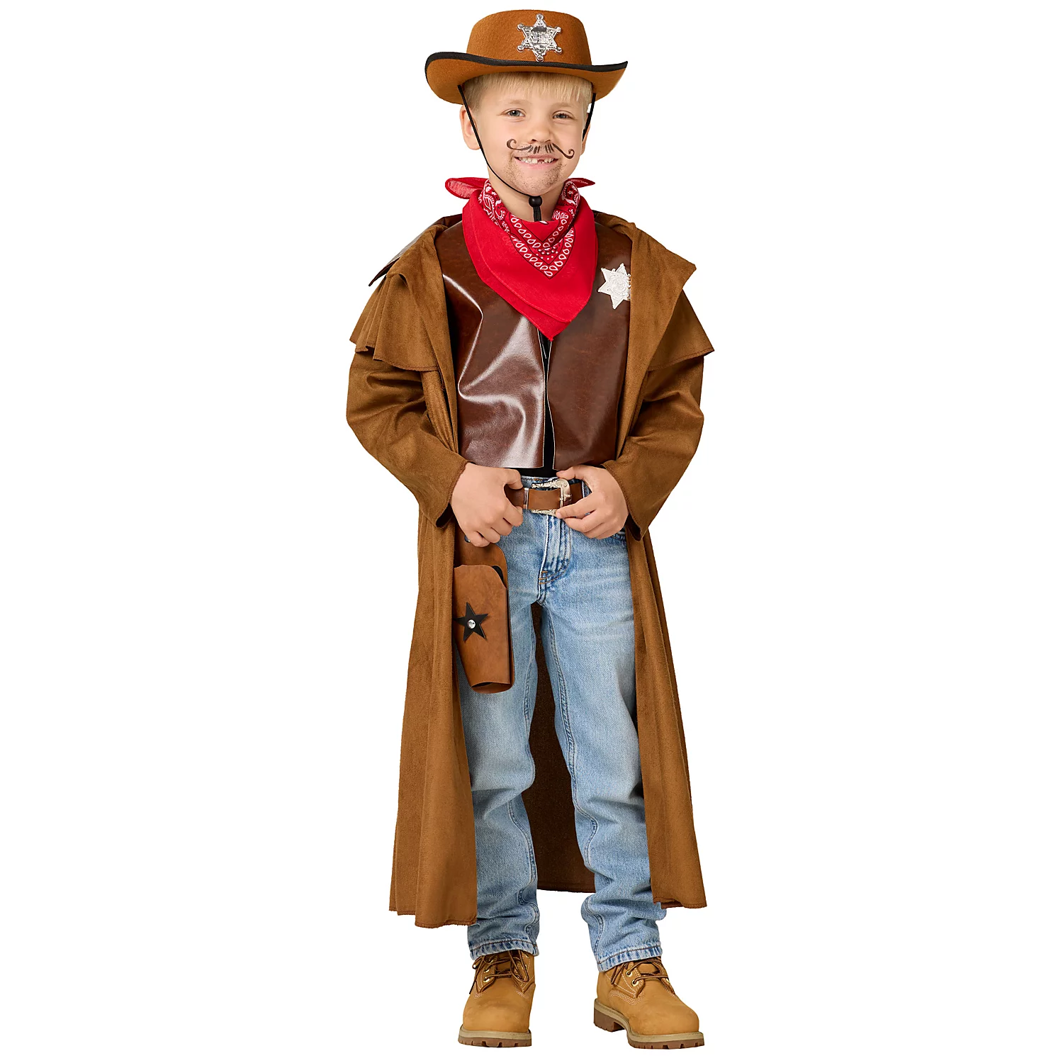 Déguisement pour enfant "Wild West", marron