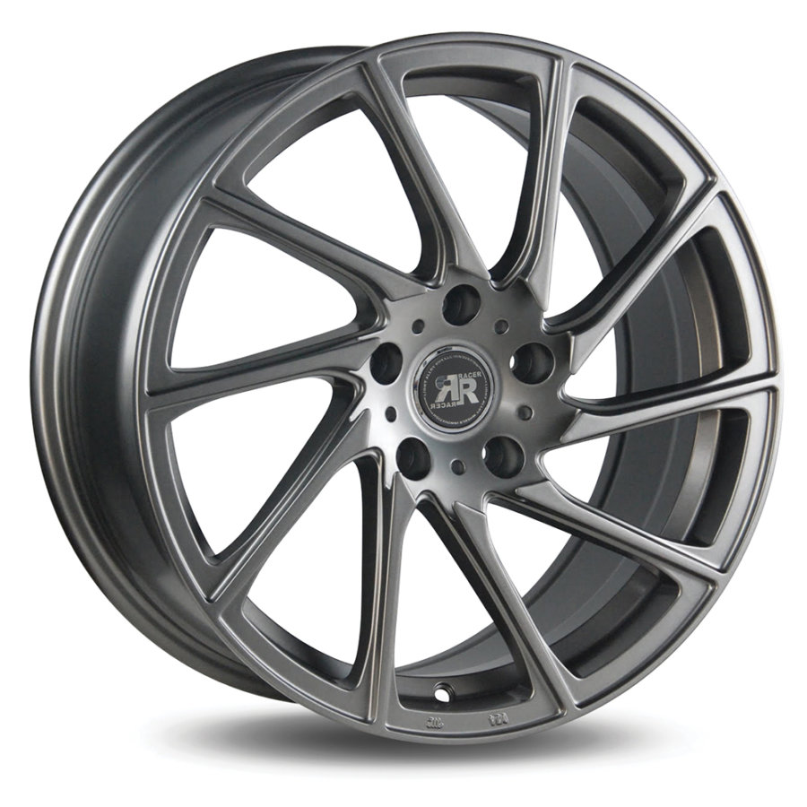 Jante Alu Racer Turn 17 Pouces - 7.5x17 5x108 Et40 Gris