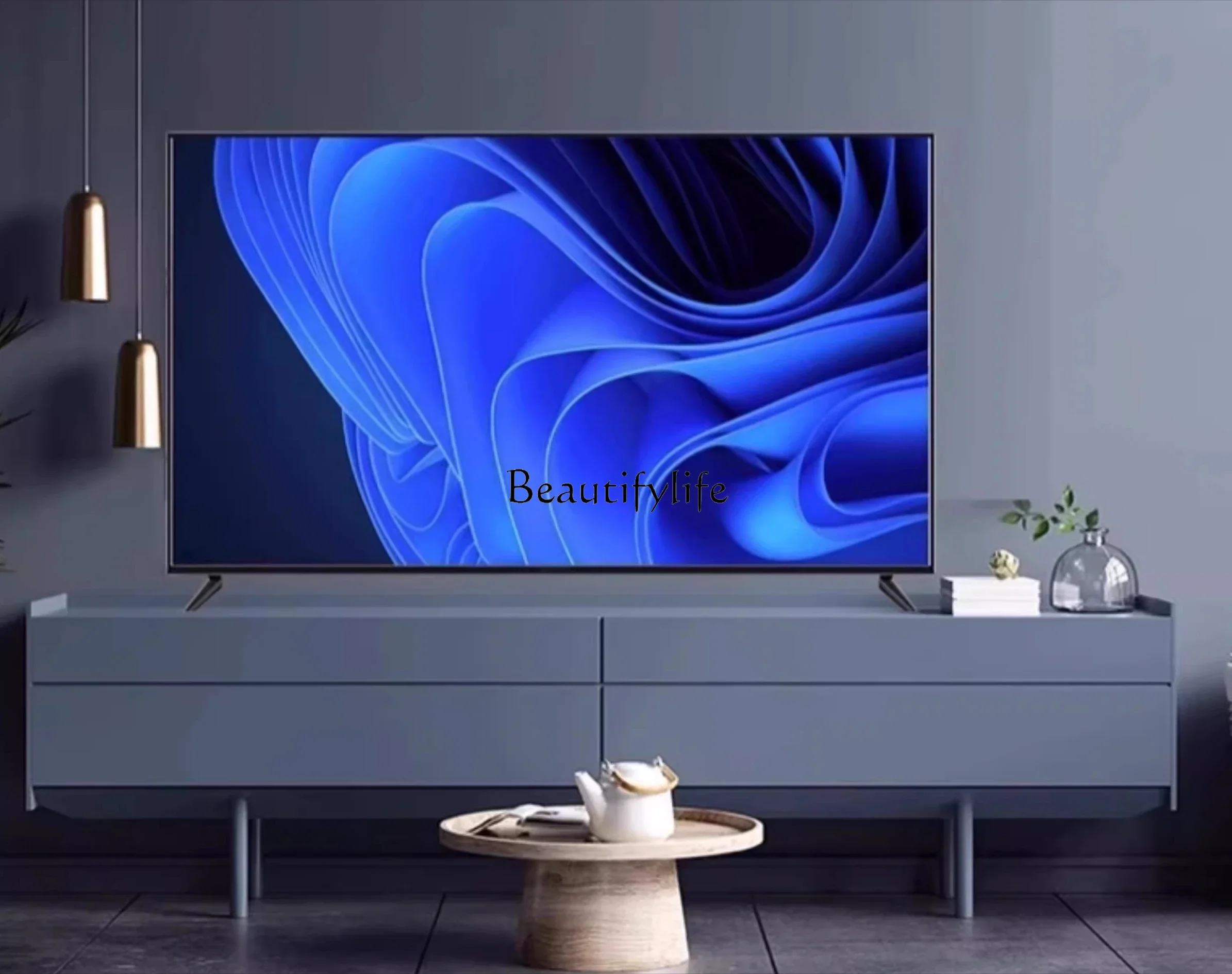 LJY * TV sans cadre 100 pouces réseau domestique 65 75 85 110 120 TV LCD intelligente plein écran