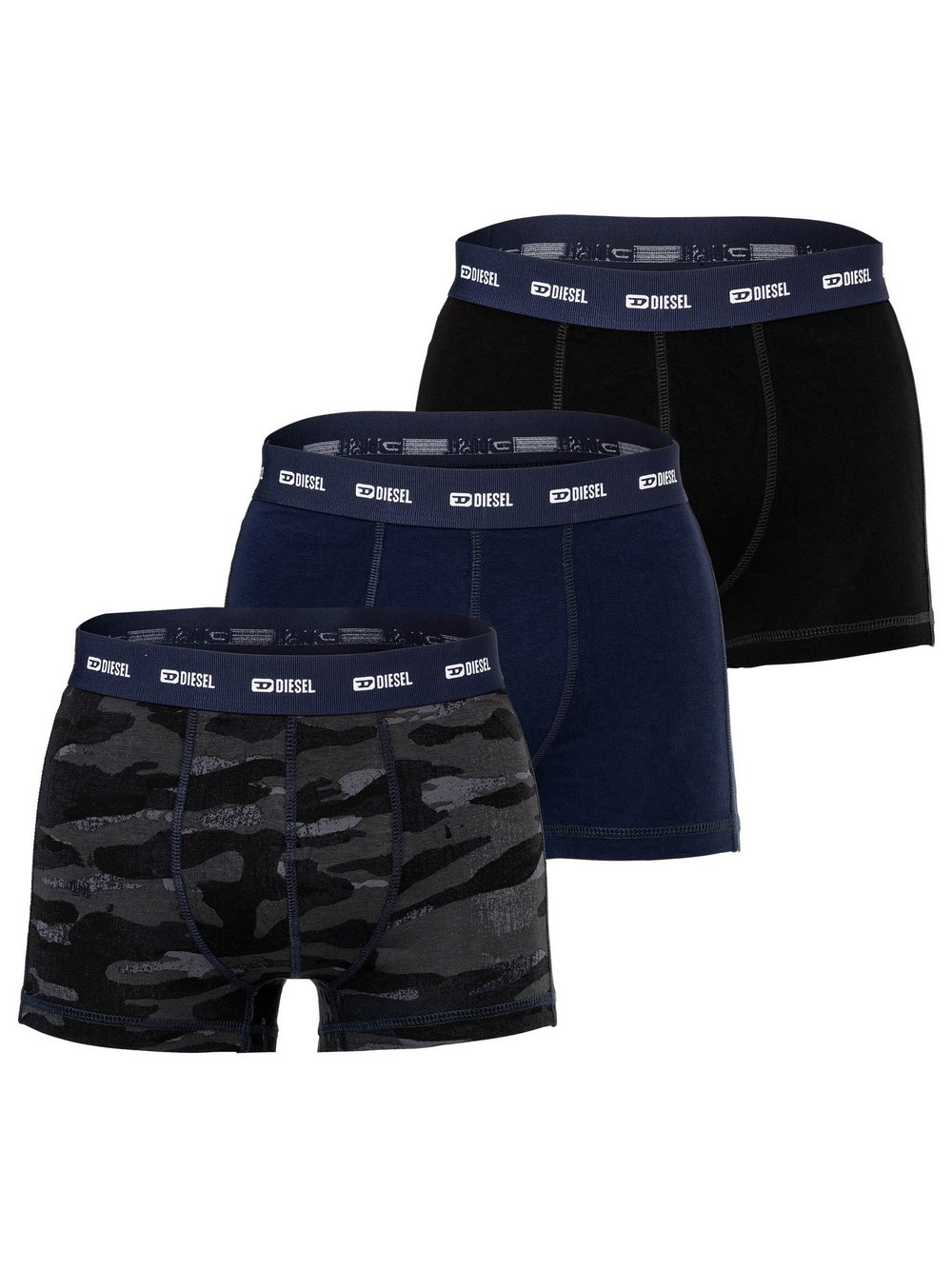 Diesel Boxershort 3er Pack Herren mehrfarbig, M Image