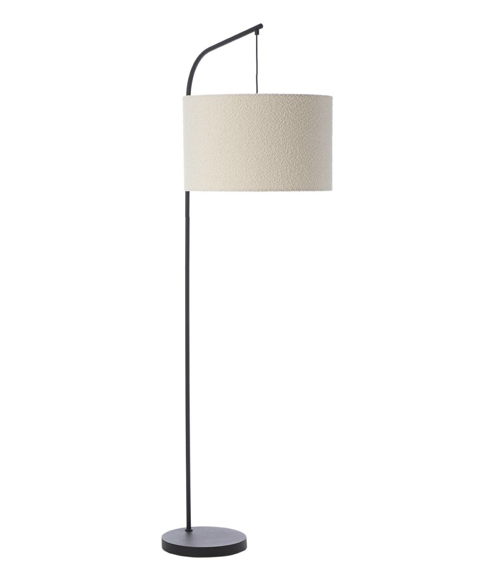 lampadaire en textile blanc, h. 170 cm