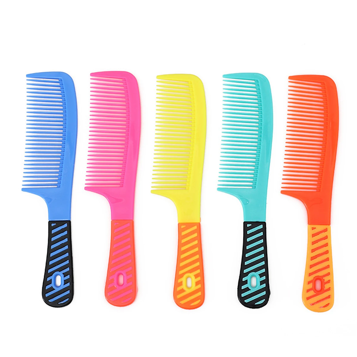 5-teiliges Zahnkamm-Set für Damen, Styling Essentials, runde Kämme mit Griff, Friseurwerkzeuge für Fellpflege und Schönheit Image