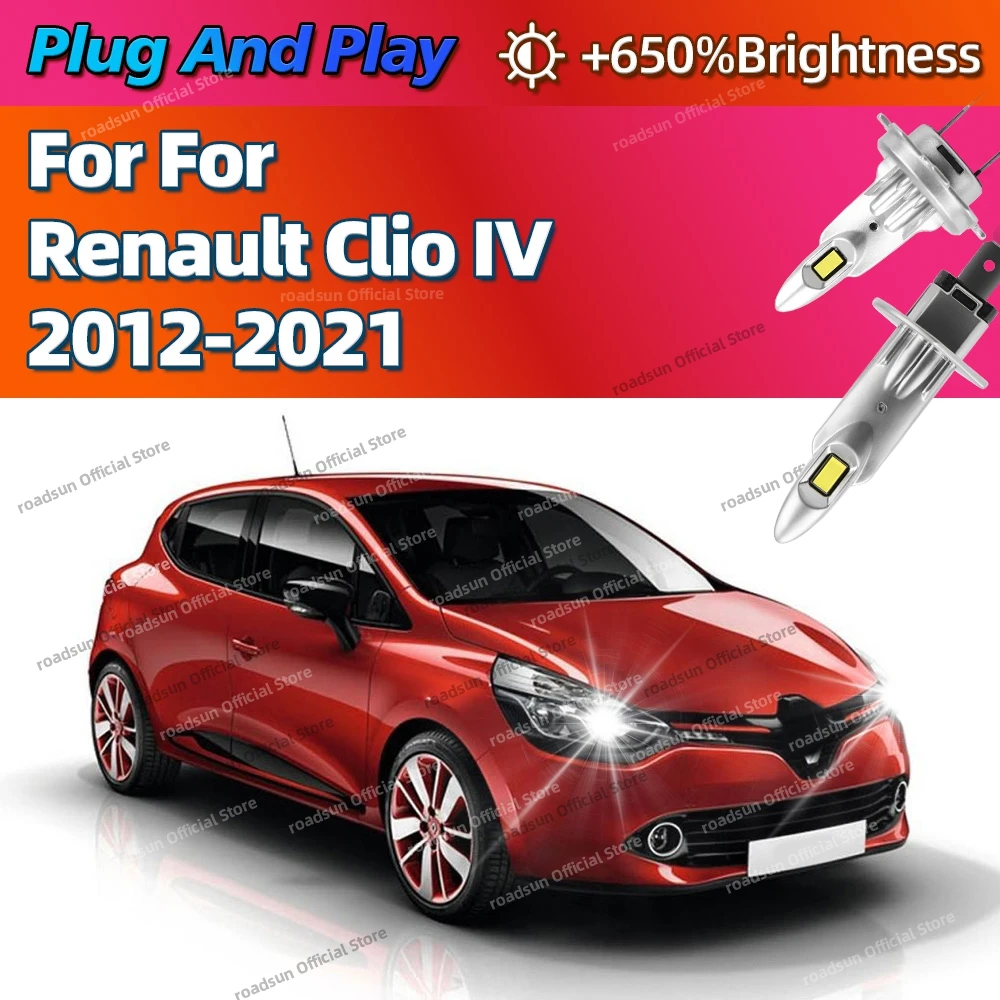 2/4 pezzi LED potenti lampadine per fari auto 25000LM luci auto super luminose per Renault Clio IV 2012-2021 2013 2014 2015 2016 2017