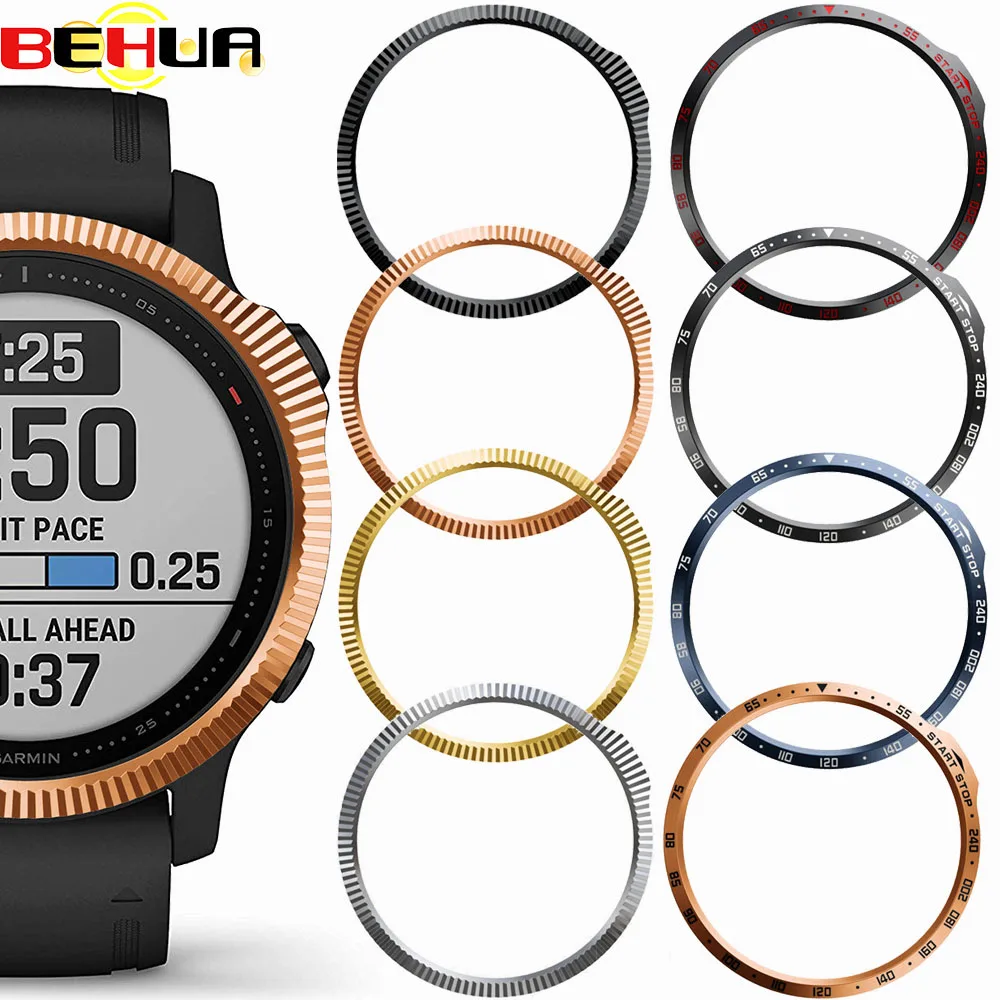 Lünette Ring Styling Rahmen Fall für Garmin Fenix 6S 6S Pro sapphire Smart Uhr Edelstahl Abdeckung Anti -scratch Schutz Ring Image
