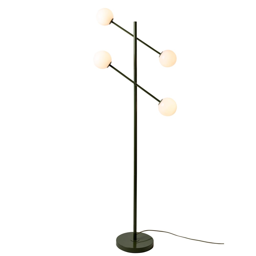 Lampadaire métal vert 48x26x170cm