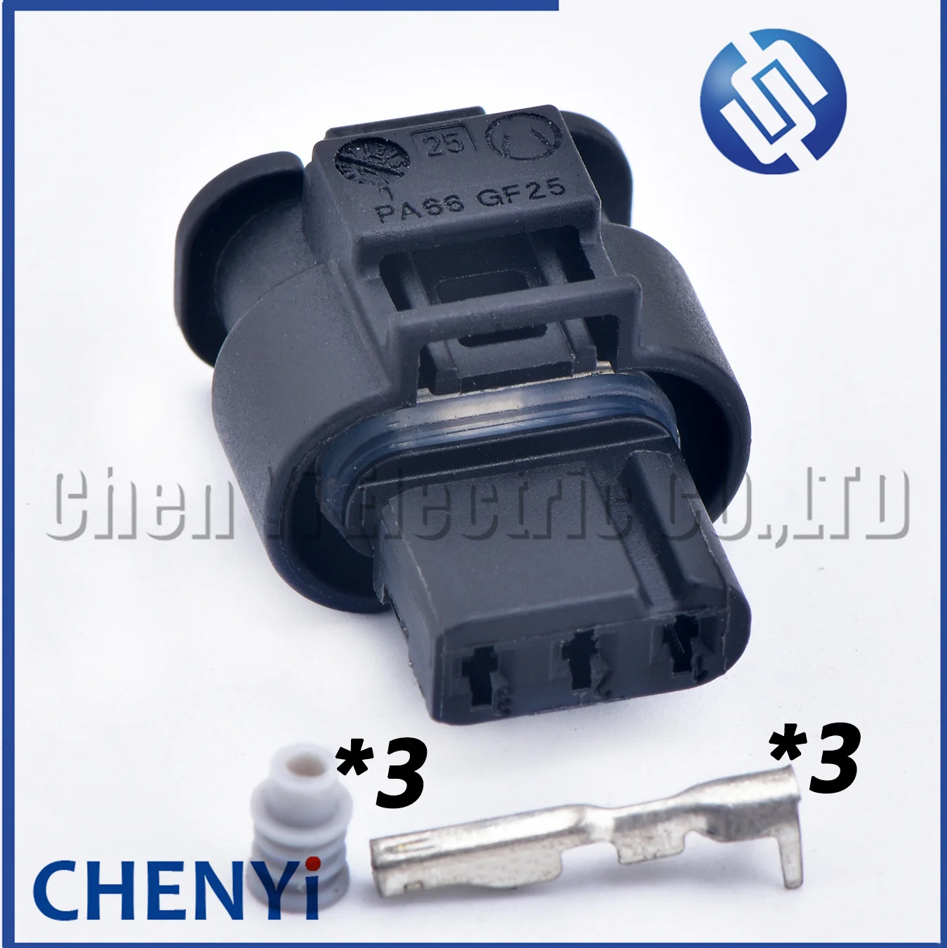 3-poliger wasserdichter Kfz-Stecker, Parksensor, Kabelbaumstecker 3C 0973203 872-858-541 3C0 973 203 Für VW Audi BMW Benz Image