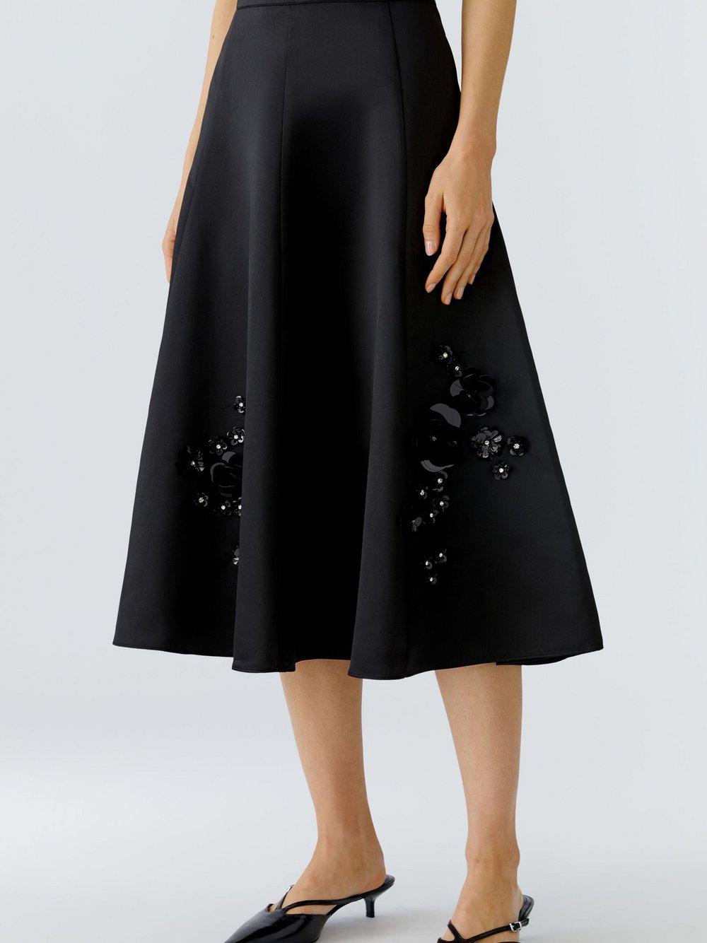 Oui A-Linien-Rock Damen schwarz, 40