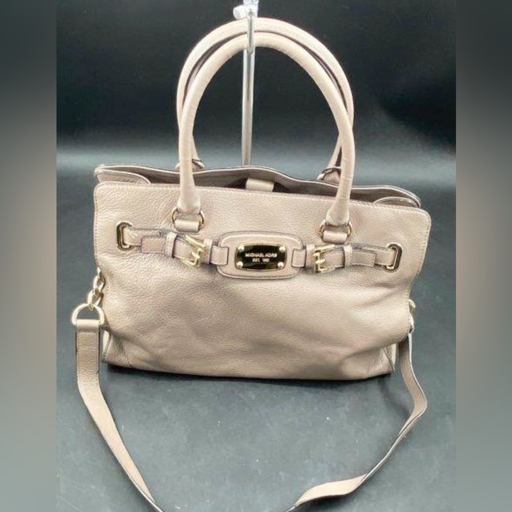 Michael Kors Bags | Authenticated Medium Michael Kors Mk Satchel Taupe Tote Bag Purse | Color: Tan | Size: Os
