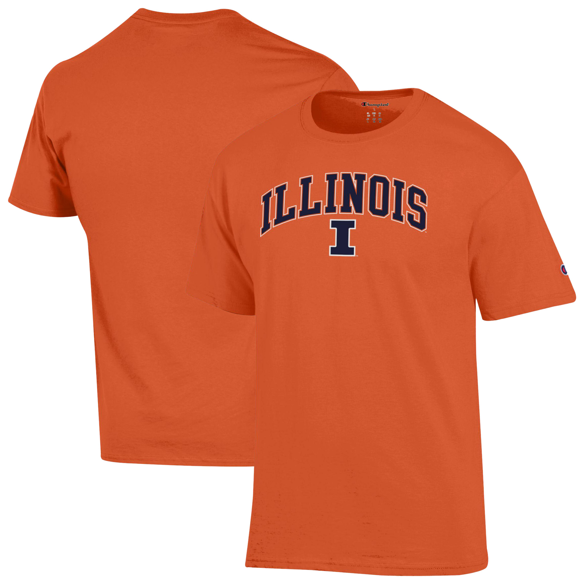 Herren-T-Shirt „Champion Orange Illinois Fighting Illini Arch Over Logo“ Image