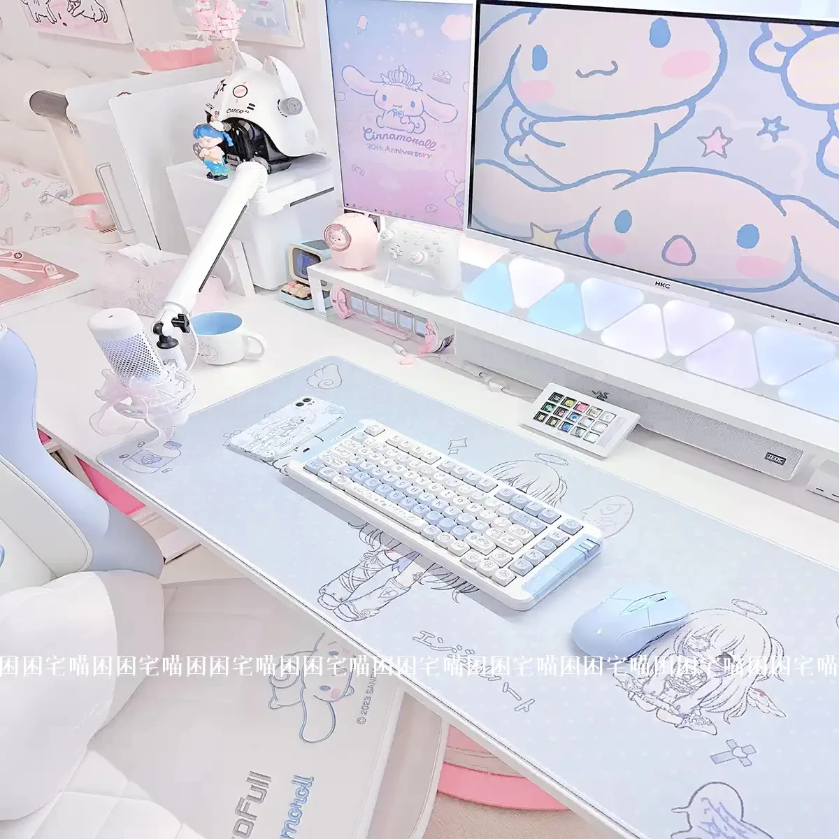 Cartoon Animation Original Sekundäre Yuan Gummi Mauspad Große Gaming Maus Tastatur Pad Nette Schlafsaal Büro Studie Schreibtisch Matte Image