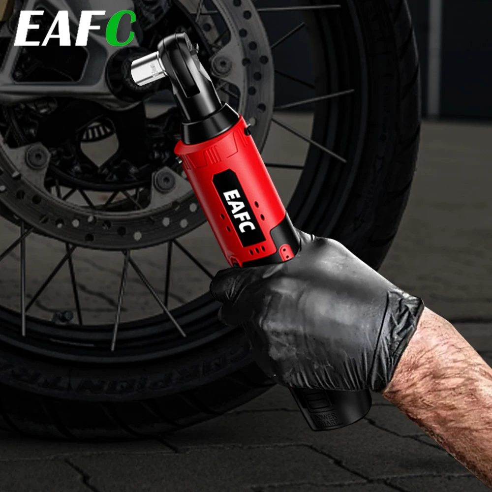 EAFC Elektrischer Ratschenschlüssel 3/8 Zoll 45 N.M Max. Drehmoment mit LED-Licht mit Li-Ionen-Akku und Schnellladegerät für die Autoreparatur Image