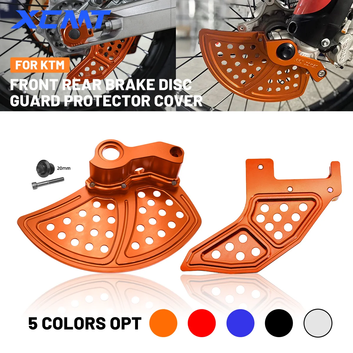 Moto CNC Anteriore Posteriore Disco Freno Protezione Della Protezione Per KTM SX SXF XC XCF EXC EXCF XCW TPI Sei Giorni 125 150 250 300 350 450 500