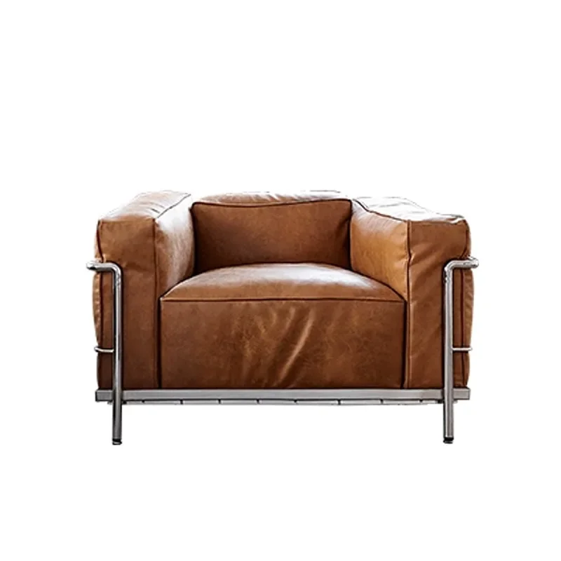 Corbusier LC3 Sofa Leder mittelalterlicher Bauhaus Designer Einzelsofastuhl
