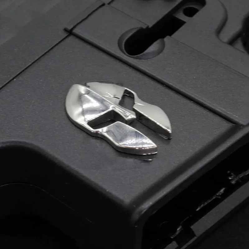 Outdoor Sport CS Spielzeug Spiegel Polieren Galvanik Spartan Metall Aufkleber DIY Spielzeug Pistole Dekorative Geschenk AR Zubehör T18 Image