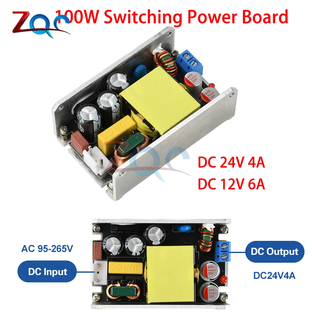 AC zu DC 12V/24V Galliumnitrid Schaltnetzteilplatine 12V 6A 24V 4A Isoliertes Schaltnetzteil 100W Buck Converter Modul Image