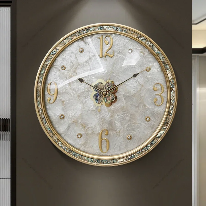 Nordic Dekoration Wanduhren Kunst Wandbild Luxus Elegante Wohnzimmer Wanduhren Stille Italienische Design Wohnkultur Duvar Saati LLWC Image