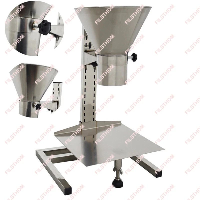 1 Set Manueller Fülltrichter mit Stützständer für Flüssigkeiten, Pasten, Pulver, Granulate und Partikel, Auslass 2cm bis 18cm Image