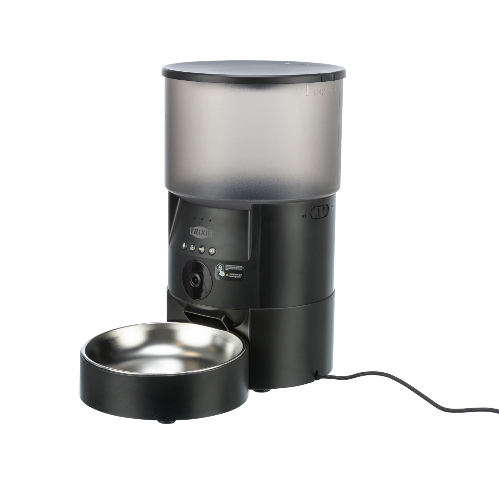 Trixie Distributeur automatique de nourriture TX-C Smart jusqu'à 3l de nourriture sèche chien chat