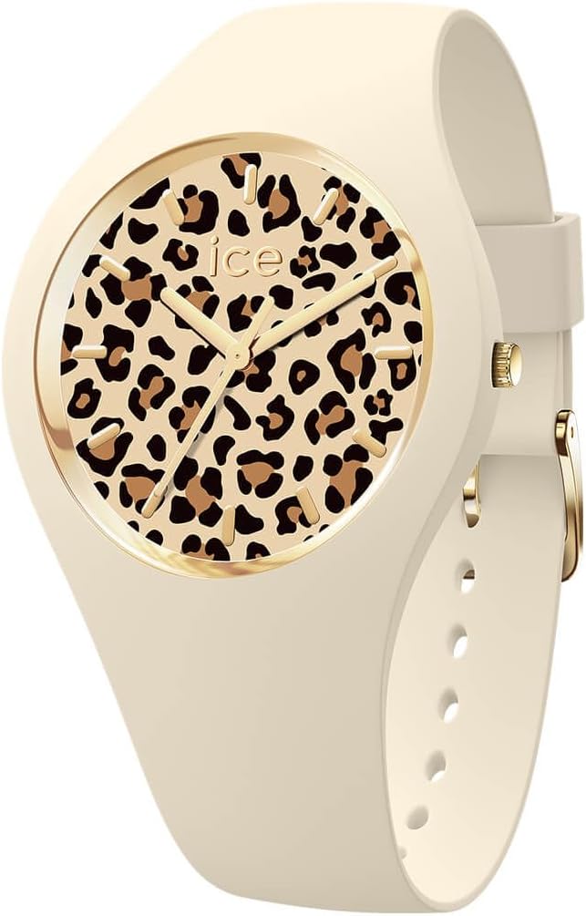 Ice-watch Ice Watch Ice Leopard - Almond Skin Womens Beige 021727 Silicone - One Size | Ice-watch Sale | Discount Designer Brands