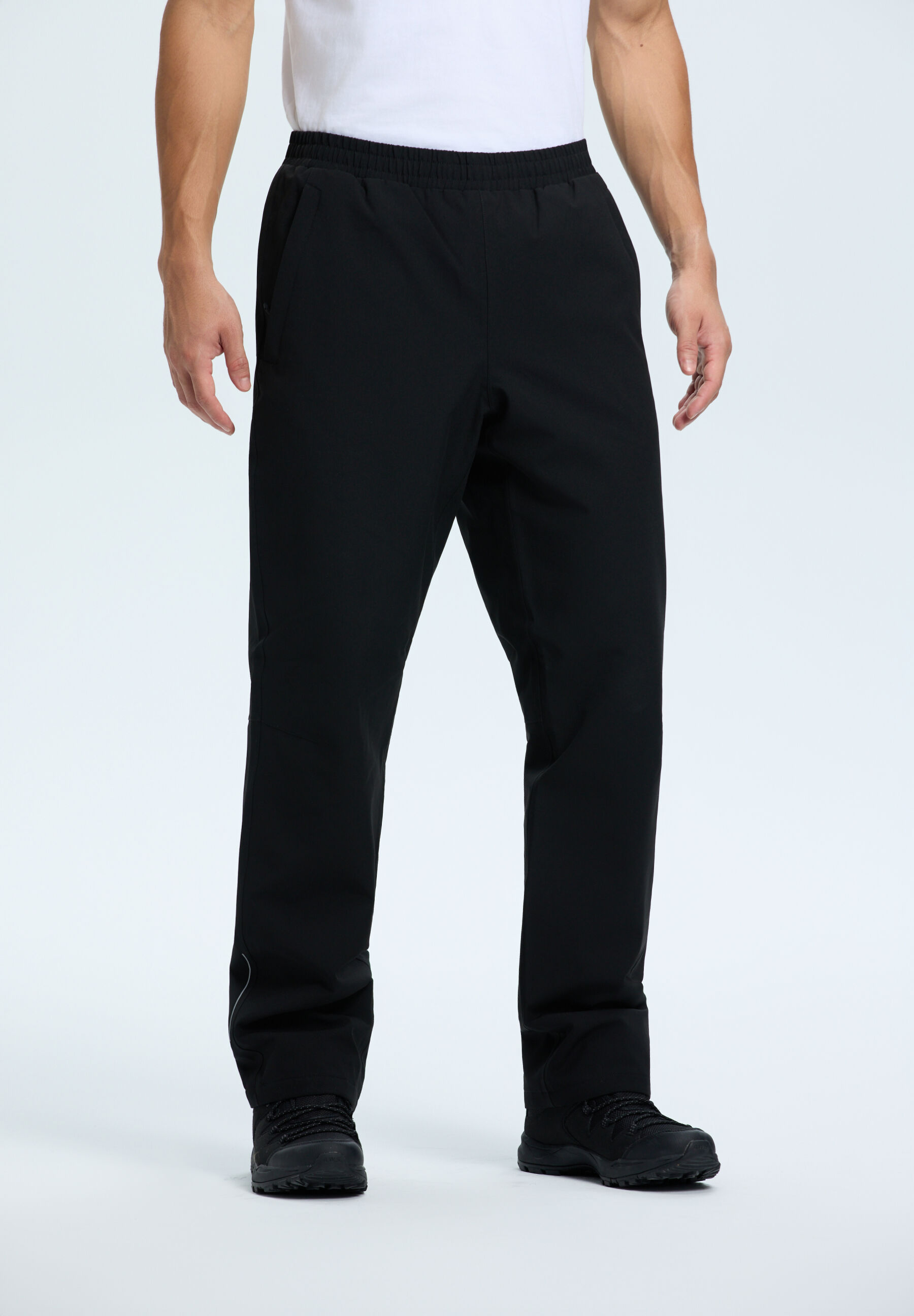 Outdoorhose ICEPEAK "Icepeak Stepphose Vellmar", Herren, Gr. 54, EURO-Größen, schwarz, 100% Polyester, Hosen Outdoorhose